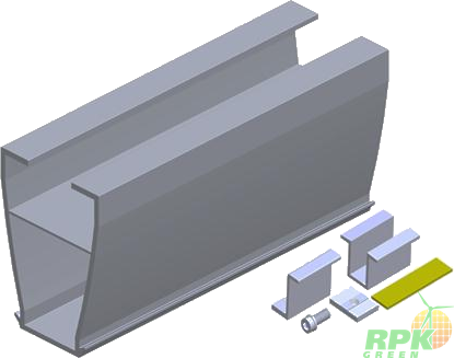 RPK Eco70 adhesive cup rail